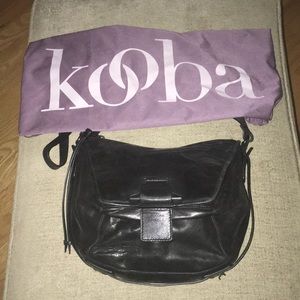 Kooba  Black Leather Bag. W 13” H 9”